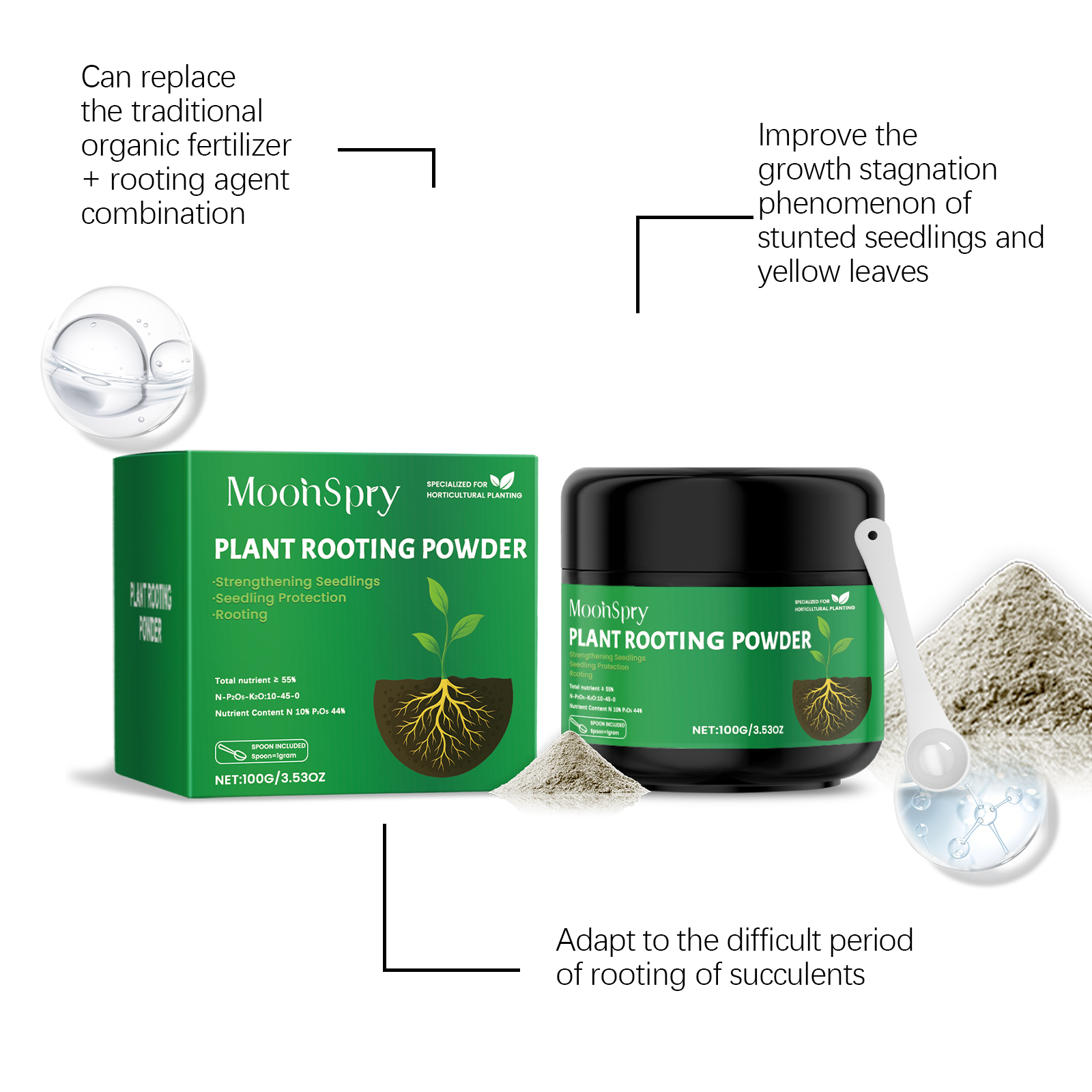 100g Plant Rooting Powder for  - огляд і ціна Rooting Hormone Powder