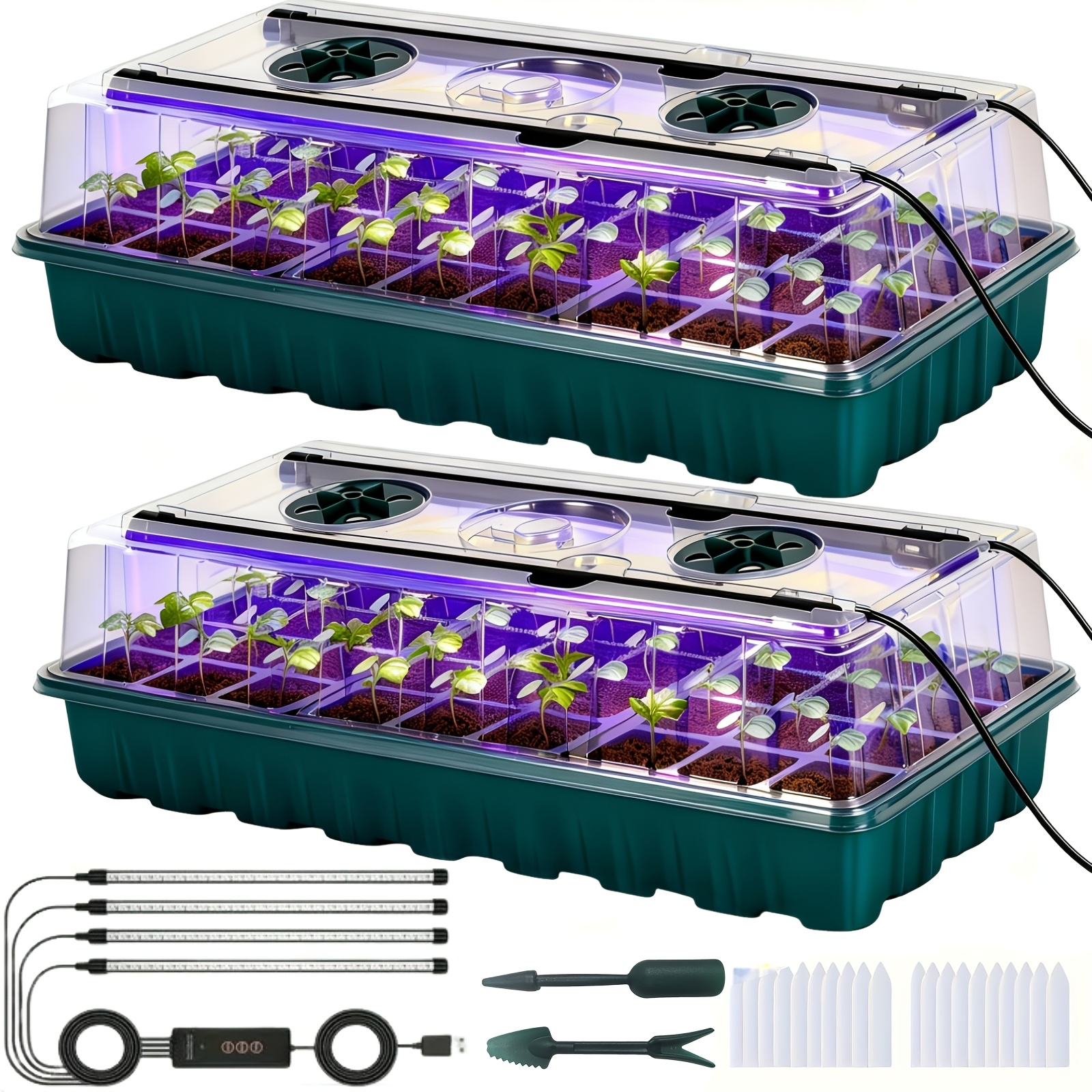 2PCS 72-Cell Seed Growing Kit  - огляд і ціна Humidity Dome Kit