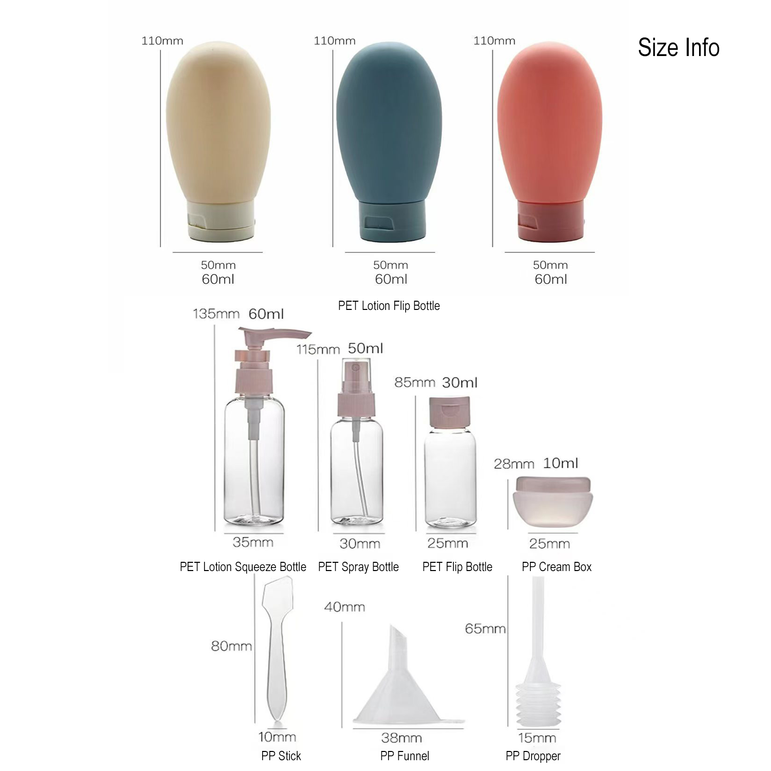 11 Pack Leak Proof Travel Bott - огляд і ціна Misting Bottle Fine
