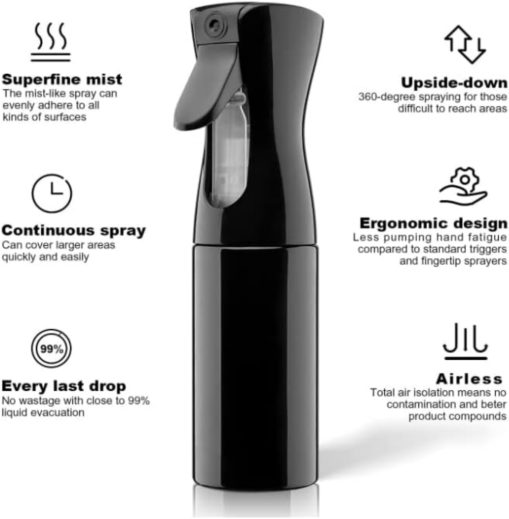 200ml Continuous Spray 360° Up - огляд і ціна Misting Bottle Fine