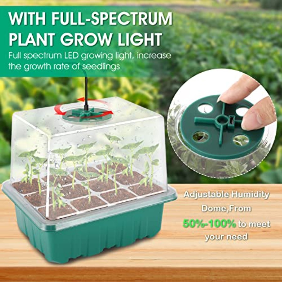 Seed Starter Tray with Light,  - огляд і ціна Humidity Dome Kit